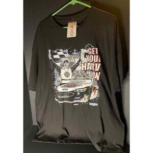 Stewart Haas Racing Get Your Harv On Black NASCAR T-Shirt Mens 2XL Tee NWT
